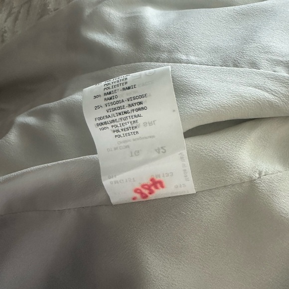 Armani Collezioni Cream and Gray Classic Blazer Size 6 - Picture 6 of 11